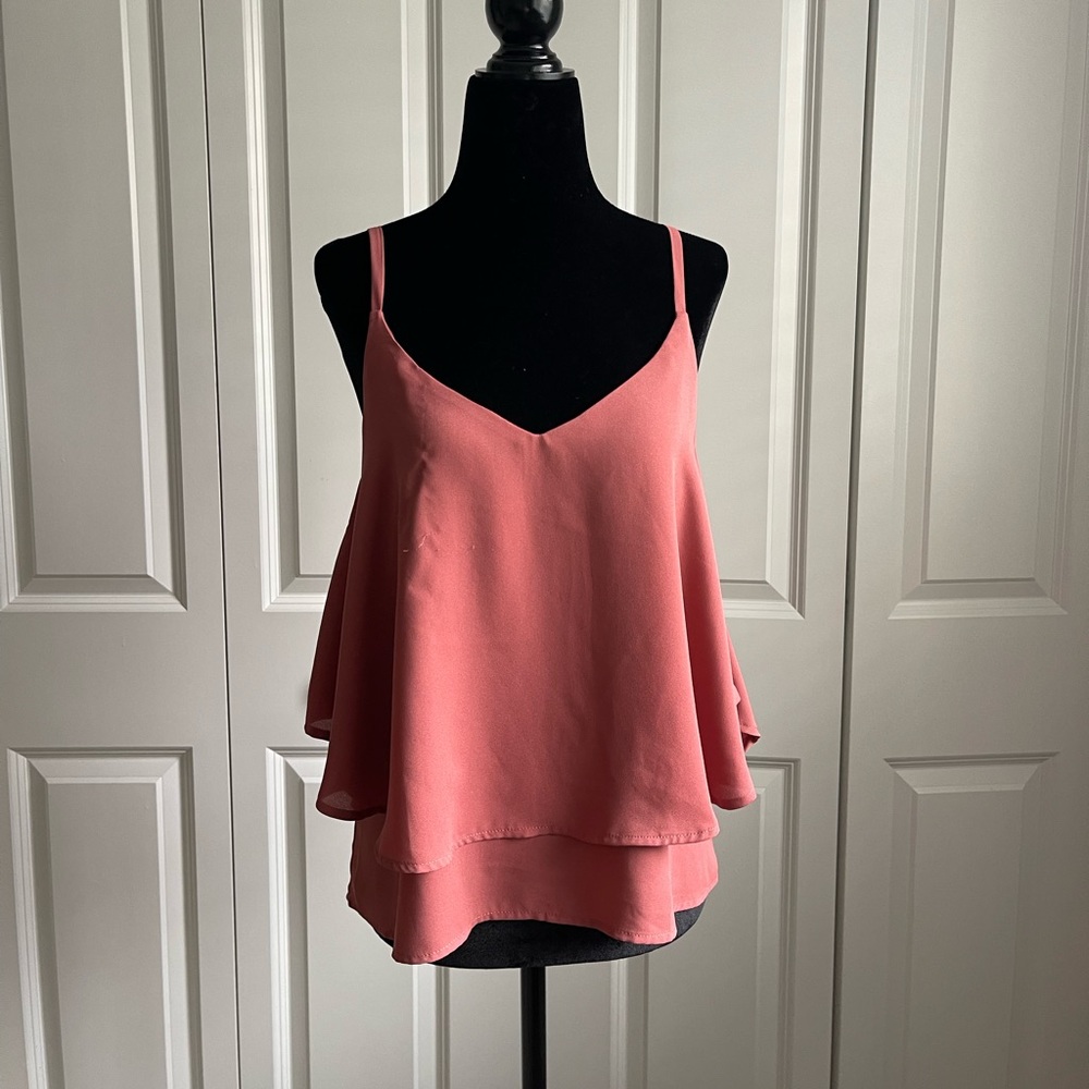 Loveculture Rose Chiffon Tank
